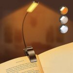 Lampe de lecture rechargeable, 9 led liseuse lampe clip, gradation progressive & 3 modes protection des ...