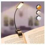 Lampe de lecture rechargeable, 9 led liseuse lampe clip, gradation progressive & 3 modes protection des ...