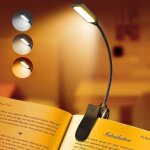 Lampe de lecture rechargeable pour livres, lumi�re led pour lire au lit, soin des yeux, luminosit� r�glable, ...
