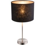Lampe de lecture de table, lampe de chevet de chambre, interrupteur, spot, abat - jour textile noir