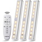 Lampe led sans fil 3 packs avec t�l�commande - pour chambres, armoires, vitrines, aucun c�blage requis ...