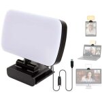 Lampe led streaming usb - lumire de bureau rglable 3 couleurs - 120 leds avec clip pour pc. visioconfrence. ...