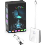 Lampe led toilette, wc lumi�re veilleuse avec d�tecteur de mouvement et �tanche 7 couleurs, usb rechargeable ...
