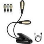 Lampe de livre rechargeable � 14 led, lampe de lecture � clip sur lit, lampe de pupitre, 3 luminosit� ...