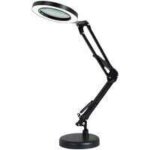 Lampe loupe led 5x, lampe loupe de bureau bras rotatif rglable, , lentille en verre de, pour l'entretien, ...