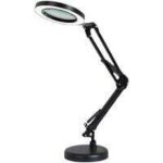 Lampe loupe led 5x, lampe loupe de bureau bras rotatif r�glable, , lentille en verre de, pour l'entretien, ...