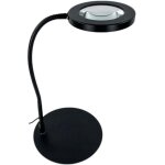 Lampe loupe sur pied 10x grossissante modelisme 360� avec led - bureau eclairante pour lecture, r�paration ...