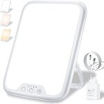 Lampe de luminoth�rapie 10 000 lux, sad lampe, 4 r�glages de minuterie, 3 modes de couleurs, fonction ...