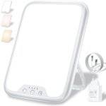 Lampe de luminothrapie 10 000 lux, sad lampe, 4 rglages de minuterie, 3 modes de couleurs, fonction ...