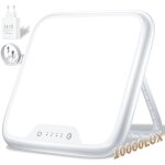 Lampe de luminothrapie 10 000 lux, sad lampe, 4 rglages de minuterie, fonction mmoire, luminosit ...