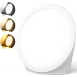 Lampe de luminothrapie, 10000 lux photothrapie lampe de du jour avec 3 couleurs de lumire, 6 minuteurs, ...