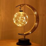 Treetalk - la lampe lunaire enchante - lampe de lune suspendue lumire de nuit avec support, lampe lunaire ...