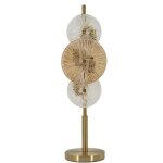 Lampe à poser en métal et verre 20 x 18 x 66 cm osaka Lampe à poser en métal et verre 20 x 18 x 66 cm osaka