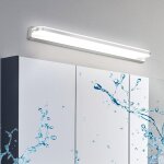 Lampe miroir led 7w 42cm blanc froid, applique miroir salle de bain ip44 �tanche 6000k 600lm, acrylique ...