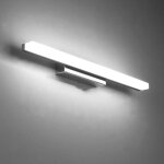 Lampe pour miroir led applique salle de bain 9w blanc froid 6000k luminaire moderne eclairage 800lm 40cm ...