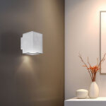Lampe murale argent�e lampe de cage d'escalier lampe de couloir lampe de salon applique murale, aluminium, ...