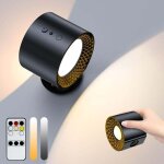 Lampe murale � led double face avec t�l�commande, appliques � batterie, contr�le tactile, 3 temp�ratures, ...