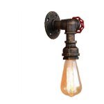 Lampe murale rtro en forme de robinet avec tuyau d'eau e27