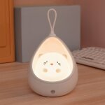 Lampe murale veilleuse chaton mignon � d�tecteur de mouvement, rechargeable, d�coration de chambre enfants ...