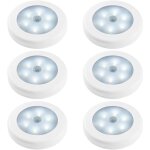 Lampes de nuit dtecteur de mouvement, lot de 6 action active capteur de luminosit led lumires dans ...