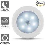 Lampes de nuit d�tecteur de mouvement, lot de 6 action activ�e capteur de luminosit� led lumi�res dans ...