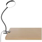 Lampe pince avec adaptateur, 3 couleurs et 10 luminosit�s, lampe de bureau avec usb c�ble, lampe de lecture ...
