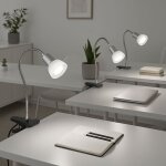 Lampe à pince blanche lampe à pince led avec fiche lampe de lecture spot mobile, métal couleur titane ... Lampe à pince blanche lampe à pince led avec fiche lampe de lecture spot mobile, métal couleur titane ...