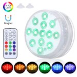 Lampe de piscine submersible avec télécommande rf, 13 led rgbw à intensité variable, 16 couleurs et 3 ... Lampe de piscine submersible avec télécommande rf, 13 led rgbw à intensité variable, 16 couleurs et 3 ...