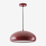 Lampe de plafond en mtal hilma sklum vin rouge