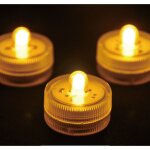 Feiyue - lampe de plonge  led, lampe de piscine tanche (lot de 12, blanc)