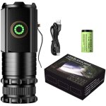 Lampe de poche haute puissance, longue port�e, mini portable, frontale multifonction pour ext�rieur.