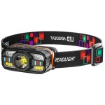 Lampe de poche led � induction portable, �tanche, pour sauna, phare, douche, nuit, p�che, camping