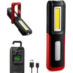 Lampe de poche � led rechargeable lumi�re magn�tique, lampe de trouble de lumi�re de travail portable ...