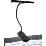 Lampe de pupitre rechargeable avec 14 led, lampe � pince pour piano, 3 couleurs, 8 niveaux de luminosit�, ...