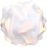 Lampe puzzle abat - jour - luminaire plafond ou chevet - lumi�re blanche - taille xl - montage 30 pi�ces ...