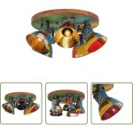 Lampe de salon - plafonnier 25 w multicolore 50x50x25 cm e27