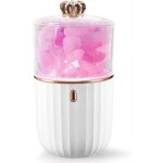 Lampe de sel rechargeable - lampe de sel de l'himalaya 2 en 1, diffuseur d'huiles essentielles, lampe ...
