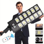 Lampe solaire 1008 led ultra - lumineuse, puissante lampe solaire avec d�tecteur de mouvement, �clairage ...