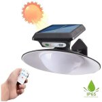 Lampe solaire 20cm avec d�tecteur de mouvement pour t�l�commande ext�rieure