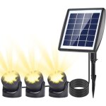 Lampes solaires pour bassin, 6v / 2w, �clairage solaire ip68 avec panneau polycristallin, spot piscine ...