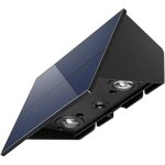 Lampes solaires � changement de couleur pour cl�ture, d�coration murale ext�rieure pour jardin, villa, ...