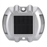 Lampe solaire �tanche en aluminium moul�, 6 led, pour routes, all�es et chemins ext�rieurs, bleue