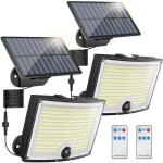 Lampes solaires d'extérieur 106 led avec détecteur de mouvement, étanchéité ip65, angle d'éclairage 120 ... Lampes solaires d'extérieur 106 led avec détecteur de mouvement, étanchéité ip65, angle d'éclairage 120 ...
