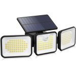 Lampe solaire d'ext�rieur 180 led avec d�tecteur de mouvement, 3 modes d'�clairage, angle d'�clairage ...