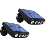 Lampe solaire exterieur , lot de 2 lumiere solaire exterieur avec détecteur de mouvement , 360° spot ... Lampe solaire exterieur , lot de 2 lumiere solaire exterieur avec détecteur de mouvement , 360° spot ...