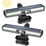 Lampe solaire exterieur, 2 pi�ces clip on lumiere solaires exterieur � d�tecteur de mouvement, 36 leds ...