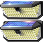Lampe solaire extrieur, 4200lm, 416 leds, clairage  300, 3 modes, avec dtecteur de mouvement, lumiere ...