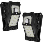 Lampe solaire d'extérieur 45 led avec détecteur de mouvement et pince, 3 modes et 3 méthodes de montage, ... Lampe solaire d'extérieur 45 led avec détecteur de mouvement et pince, 3 modes et 3 méthodes de montage, ...