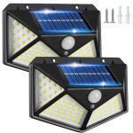 Lampe solaire exterieur d�tecteur mouvement, 3 modes 270� eclairage lumiere s�curit� sans fil ip65 etanche ...