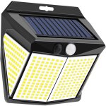 Lampe solaire exterieur d�tecteur mouvement - 320 led lumiere solaire exterieur ip65 etanche �clairage ...